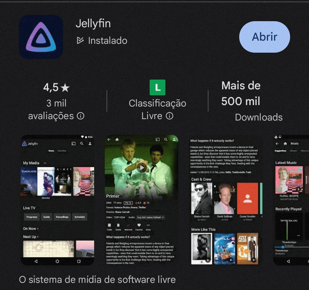 Jellyfin na playstore